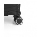 GABOL Maleta Viaje Grande con 4 Ruedas Polipropileno Kiba Negro 76X49X32 Cm