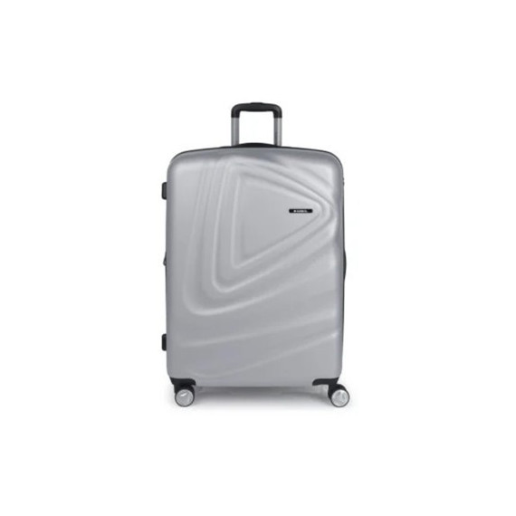 GABOL Maleta Viaje Grande con 4 Ruedas Aries Plata 76X49X32 Cm