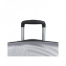 GABOL Maleta Viaje Grande con 4 Ruedas Aries Plata 76X49X32 Cm