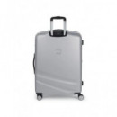 GABOL Maleta Viaje Grande con 4 Ruedas Aries Plata 76X49X32 Cm