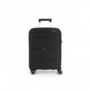 GABOL Trolley Maleta de Mano Pequeño con 4 Ruedas Polipropileno Kiba Negro 54X39X20 Cm