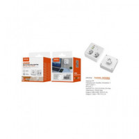 MTK Regleta de 2 Enchufes + 2 USB + USB C 2500W Blanca TA0500