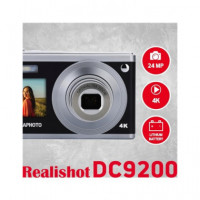 AGFAPHOTO Camara de Foto Digital DC9200 Negra 24MP,10X ZOOM,4K,ESTABILIZACION de la Imagen