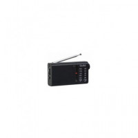 QUBO Radio Portatil Analogico RS2 Am/fm Negro