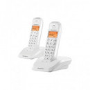 MOTOROLA Telefono Inalambrico Duo S1202 Blanco Manos Libre/id LLAMADAS/50 Agenda