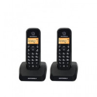 MOTOROLA Telefono Inalambrico Duo S1202 Negro Manos Libre/id LLAMADAS/50 Agenda
