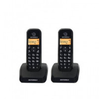 MOTOROLA Telefono Inalambrico Duo S1202 Negro Manos Libre/id LLAMADAS/50 Agenda