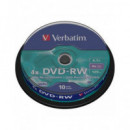 VERBATIM Lata 10 Pcs DVD-RW 4x 4.7Gb