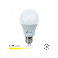 ELBAT Bombilla Led A60 E27,12W,1080 LUMENES,,3000K Luz Calida EB0455