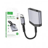 HOCO Adaptador Tipo C/m a Tipo C/h+jack 3.5/H LS39 15CMS - Guanxe Atlantic Marketplace