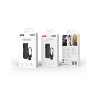 XO Bateria Externa Portatil 5000MAH Negra con Mini Linterna, Cable Tipo C XO-PR281