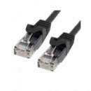 EUROCONNEX Cable Red CAT6A Utp 1MTR Negro 0085-1N