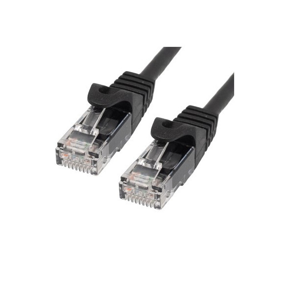 EUROCONNEX Cable Red CAT6A Utp 1MTR Negro 0085-1N