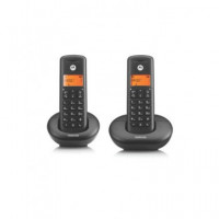 MOTOROLA Pack Duo Telefono Inalambrico E202 Negro