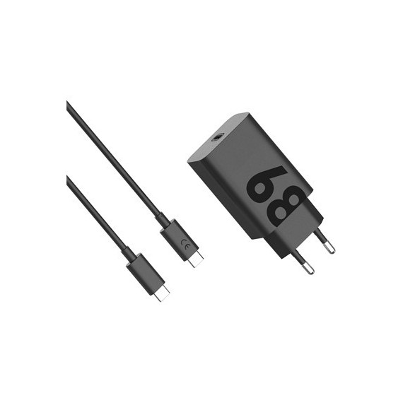 MOTOROLA Cargador Red Tipo C + Cable Tipo C M/m Turbo Power 68W Pd Negro