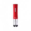 THULOS Sacacorchos Electrico a Pilas TH-WO103R Rojo