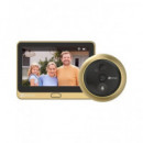 EZVIZ Mirilla Inteligente Wifi Recargable con Timbre Full HD DP2C Dorado