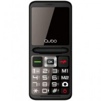 QUBO Telefono Movil X10 Negro Dual Sim,camara,linterna,boton Sos,radio Fm