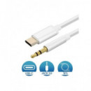 SANDA Cable Tipo C a Jack 3.5MM 3 Pin 1MTR Negro SD-3410