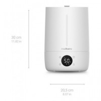 MEDISANA Humedificador Ultrasonico de Aire Top-fill Ah 663 Capacidad 4.5L Higrometro con Alimentacio