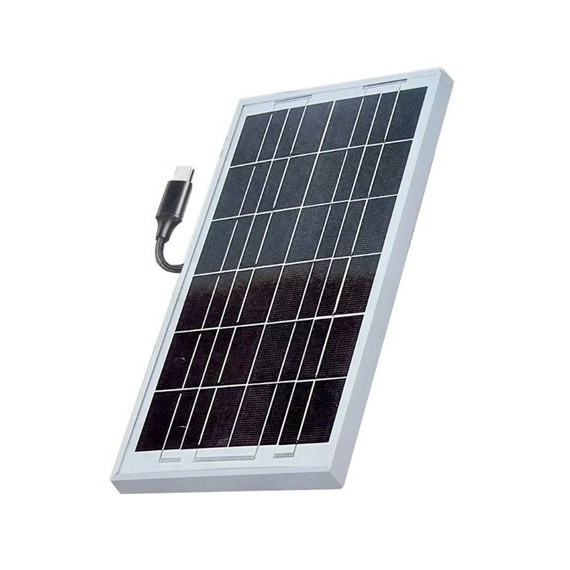SANDA Panel de Carga Solar SD-6057 10W con Cable Tipo C 5V 2.11A