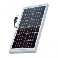 SANDA Panel de Carga Solar SD-6057 10W con Cable Tipo C 5V 2.11A