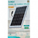 SANDA Panel de Carga Solar SD-6057 10W con Cable Tipo C 5V 2.11A