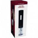 VIN BOUQUET Sacacorcho Abridor Electrico de Botella de Vino a Pilas Fid 064 Negro