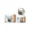 UNICO Altavoz Portatil Bluetooth Inalambrico 5W BS2774 Blanco,micro sim,usb.stereo.vintage blanco