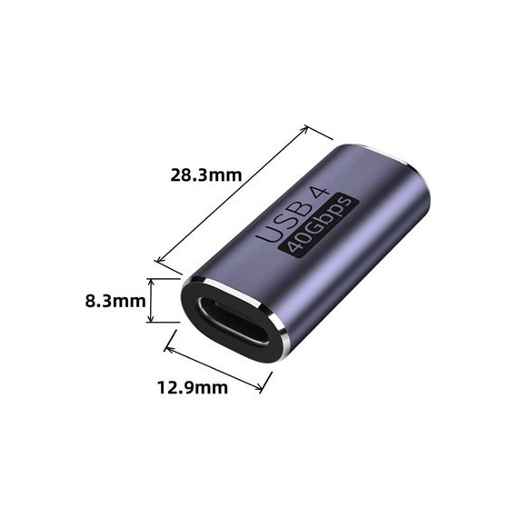 FGNS Adaptador Extensor de Video Tipo C H/h USB 4 40GBPS AD203