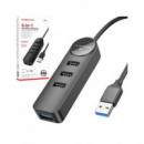 BOROFONE Hub USB a a 4XUSB a DH5 Negro