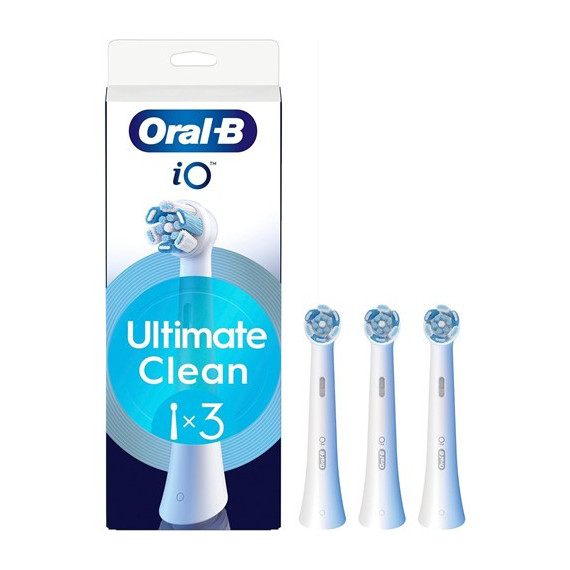 ORAL-B Repuesto Pack 3 Cepillos Io Ultimate Clean Blanco