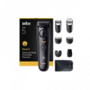 BRAUN Afeitadora de Barba Series 5 BT 5560 Recargable Lavable Con 8 Accesorios