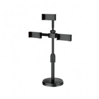 NEW SCIENCE Soporte Para 2 Movil de Sobremesa Multifuncional HD-262 4.7"-6.9" Ajustable 28-39cm