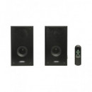 FONESTAR Pareja Altavoces Activos 2X20W con Mando CLASS-220N Negro