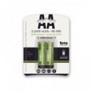 TM ELECTRON Pack 2 Pilas Aa Recargables 2600MAH