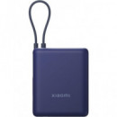 XIAOMI Bateria Externa Portatil 10000MAH 33W Azul Cable USB C Integrado PB1033MI