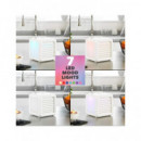 SOGO Ventilador Enfriador de Aire Portatil 7W 2EN1 SS-21085 con Luz Led  7 Colores