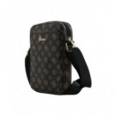 GUESS Bandolera para Tableta 8" Negra Peony