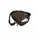 GUESS Bandolera para Tableta 8" Negra Peony
