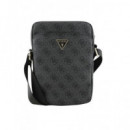 GUESS Bandolera para Tableta 8" Logo Triangulo Gris