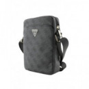 GUESS Bandolera para Tableta 8" Logo Triangulo Gris