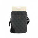 GUESS Bandolera para Tableta 8" Logo Triangulo Gris