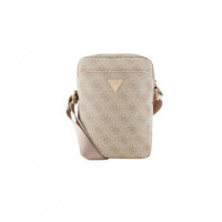 GUESS Bandolera para Tableta 8" Logo Triangulo Rosa
