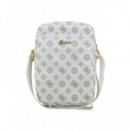 GUESS Bandolera para Tableta 8" Blanca Peony
