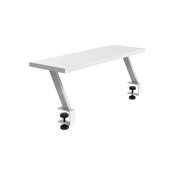 Marsgaming Soporte Elevador para Monitor Ergonomico Blanco  Mgds 60X20X1.8CM  2.27KG  MARS GAMING