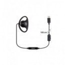 Albrecht Micro Auricular Tectalk con Cable y Conector Tipo C  para Walkie Talkie 1MTR Negro 29657  LALO