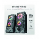 TRUST Altavoces para Pc Gaming X Javv con Cable USB Rgb