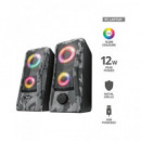 TRUST Altavoces para Pc Gaming X Javv con Cable USB Rgb