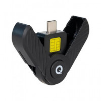 TOOQ Lector de Tarjetas Inteligentes Dni USB C Negro TQR-3011B